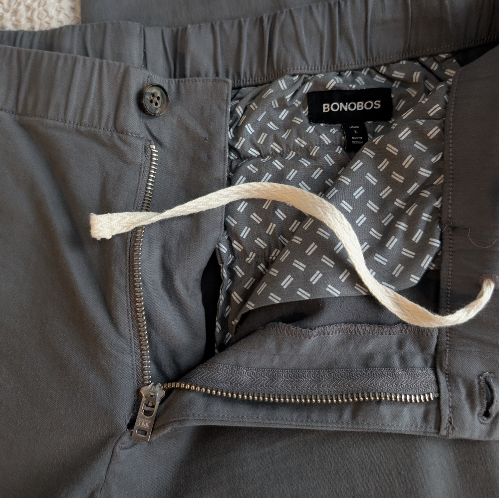 Bonobos Men's Gray "Off-Duty" Pants 35 X 31-33